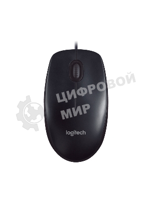 Мышь проводная Logitech M90 черный/серый, 1000 dpi, USB, кнопки - 3