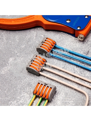 Соединительная клемма многоразовая Rexant 5-и проводная, серый (0,08-4 мм²), (5 шт.)