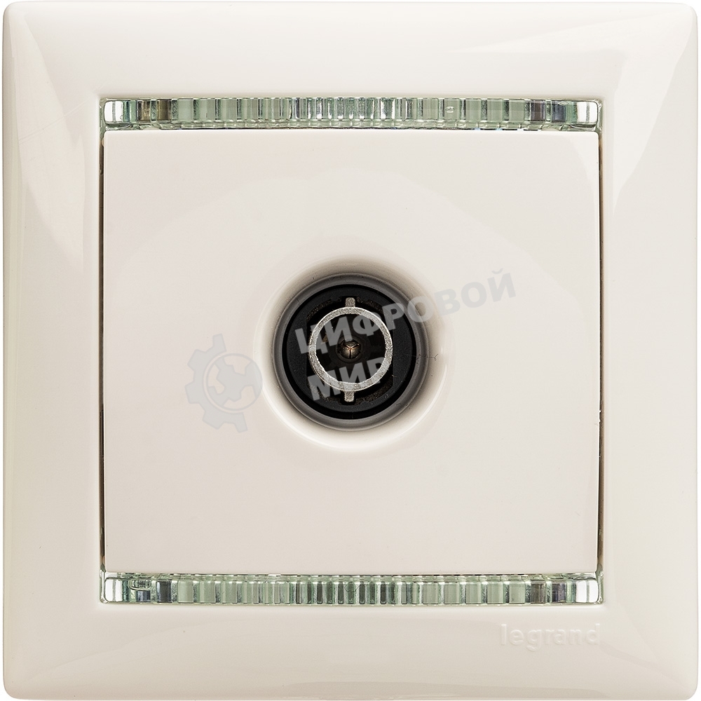 Розетка телевизионная TV Valena звезда 1,5Дб 2400МГц (белая)