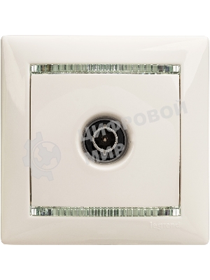 Розетка телевизионная TV Valena звезда 1,5Дб 2400МГц (белая)