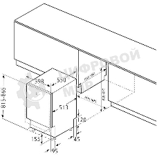 Посудомоечная машина Krona GARDA 60 BI 2100Вт полноразмерная, встраиваемая