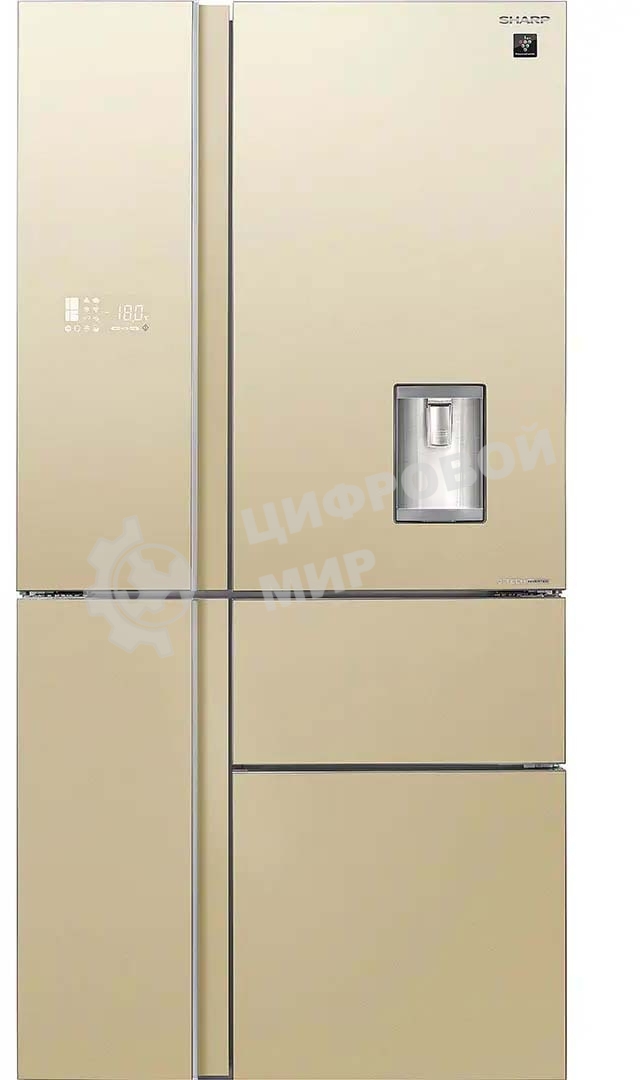 Холодильник Sharp SJWX99ACH бежевый четырехкамерный 423/227 л морозилка снизу