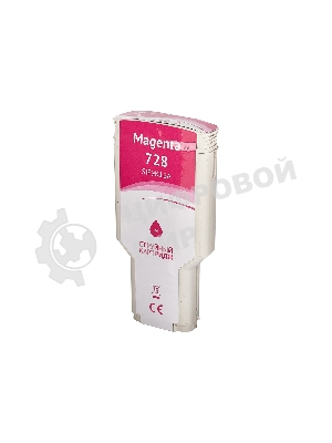 Картридж струйный Sakura F9K16A (№728 Magenta) для HP, пурпурный, 300 мл.