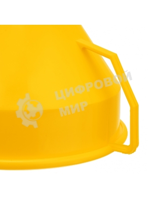 Воронка пластиковая Denzel 160 мм с металлическим ситом, непроливайкой и гибким наконечником