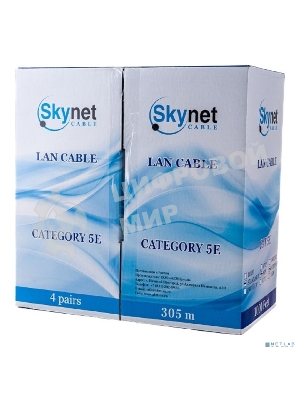 Кабель SkyNet Standart FTP outdoor 4x2x0,48, медный, FLUKE TEST, кат.5e, однож., 305 м, box, черный