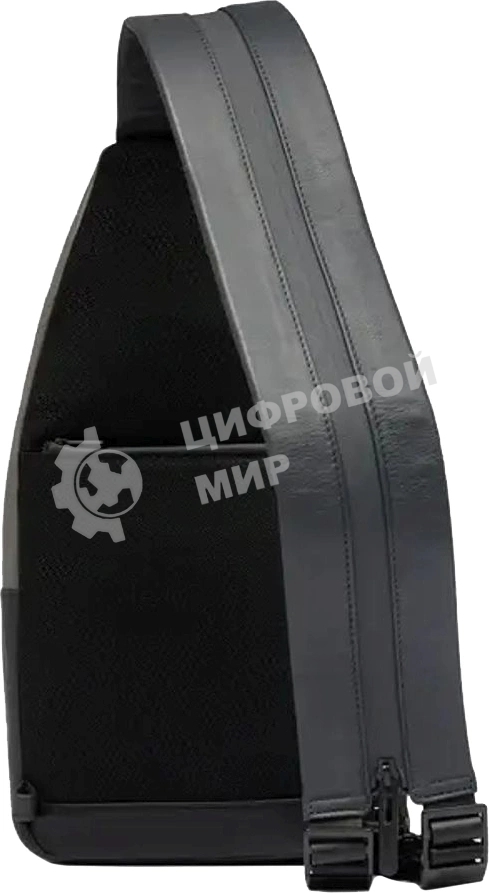 Рюкзак слинг мужской Piquadro Urban CA6540UB00/NGR, кожа, черный/серый