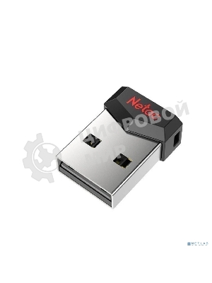 Флешка USB Netac UM81 (NT03UM81N-004G-20BK), 4Gb, USB 2.0, R/W 30/10, черный/красный