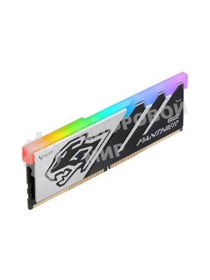 Оперативная память Apacer Panther RGB, DDR5, 16GB (1x16GB), 6000 MHz, CL40, с радиатором, черно-серый, RGB