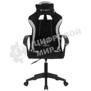 Кресло игровое Knight Optimum черный/серый крестов. пластик