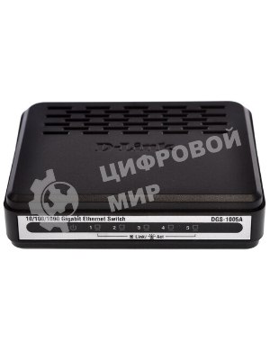Коммутатор D-Link DGS-1005A, 5×1 Гбит/с, неуправляемый