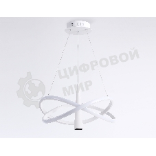 Подвесной светодиодный светильник Ambrella light FL5367/2+1 WH белый 47W 3000K-6400K D480*1200 (ПДУ ИК)