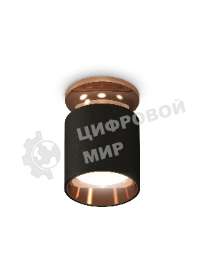 Светильник Ambrella Light XS6302181 SBK/PPG черный песок/золото розовое полированное MR16 GU5.3 (N6906, C6302, N6114)
