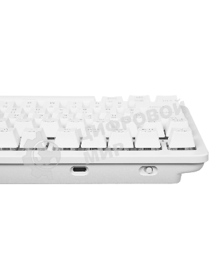 Клавиатура Logitech K868 гибридная, USB Type-A, Bluetooth, радиоканал, белый