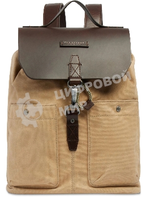Рюкзак The Bridge Igor 062306KF/005 бежевый/коричневый текстиль/натур.кожа
