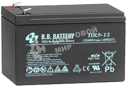Батарея для ИБП B.B.Battery HR 9-12 (12V 9Ah)