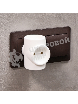 Тройник электрический Rexant без заземления 220 В, 6A