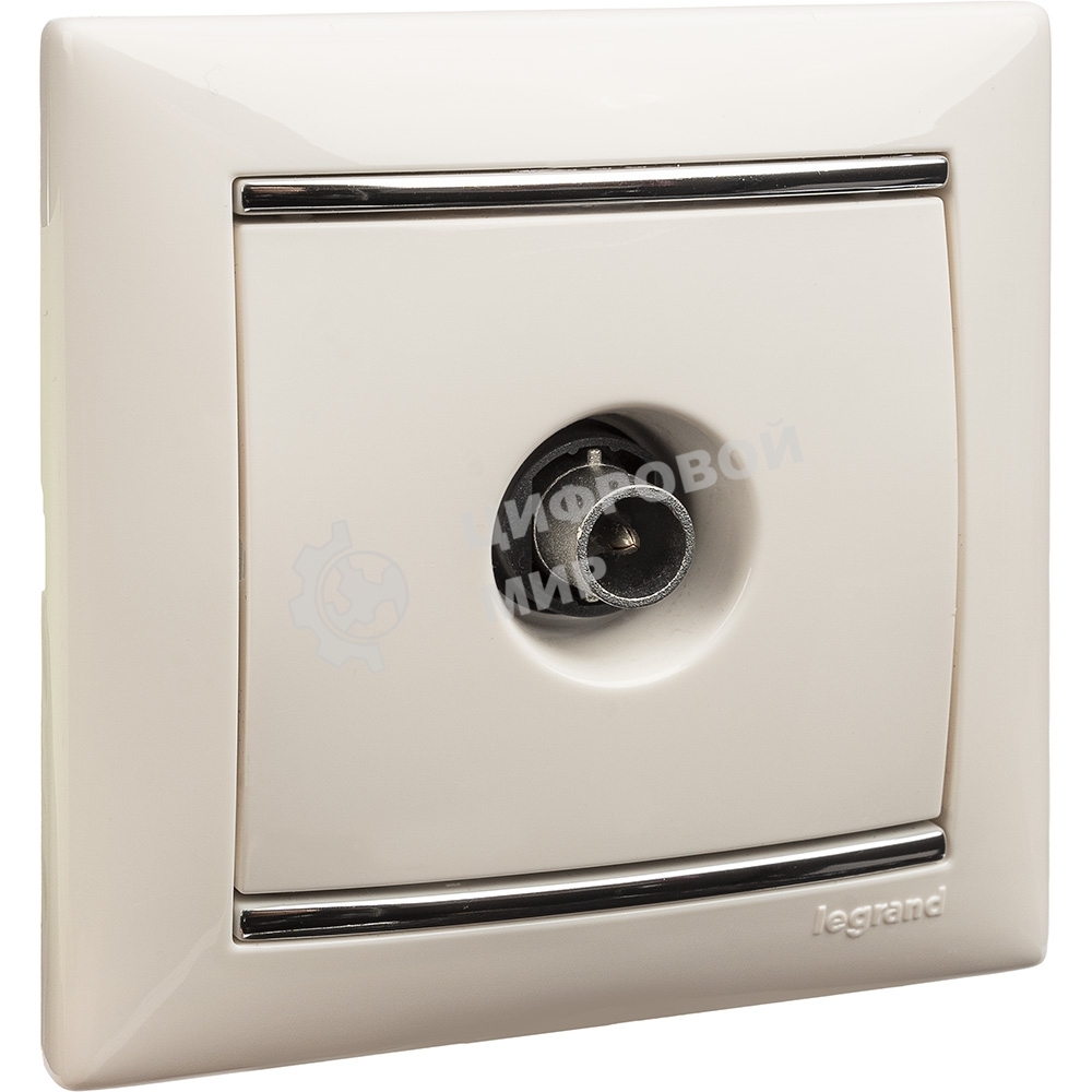 Розетка телевизионная TV Valena звезда 1,5Дб 2400МГц (белая)