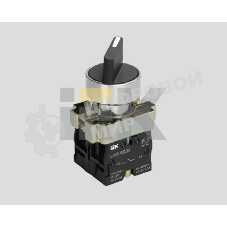 Переключатель LAY5-BJ33 на 3 полож. черный I-O-II дл. ручка ИЭК BSW70-BJ-3-K02