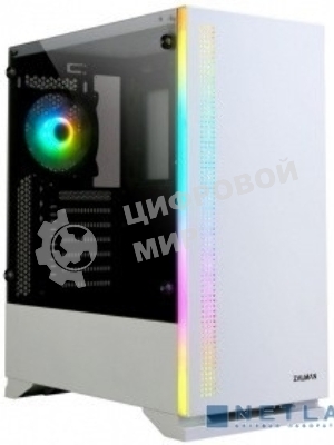 Компьютерный корпус ZALMAN S5, ATX, WHITE, WINDOW, 2xCOMBO (3.5