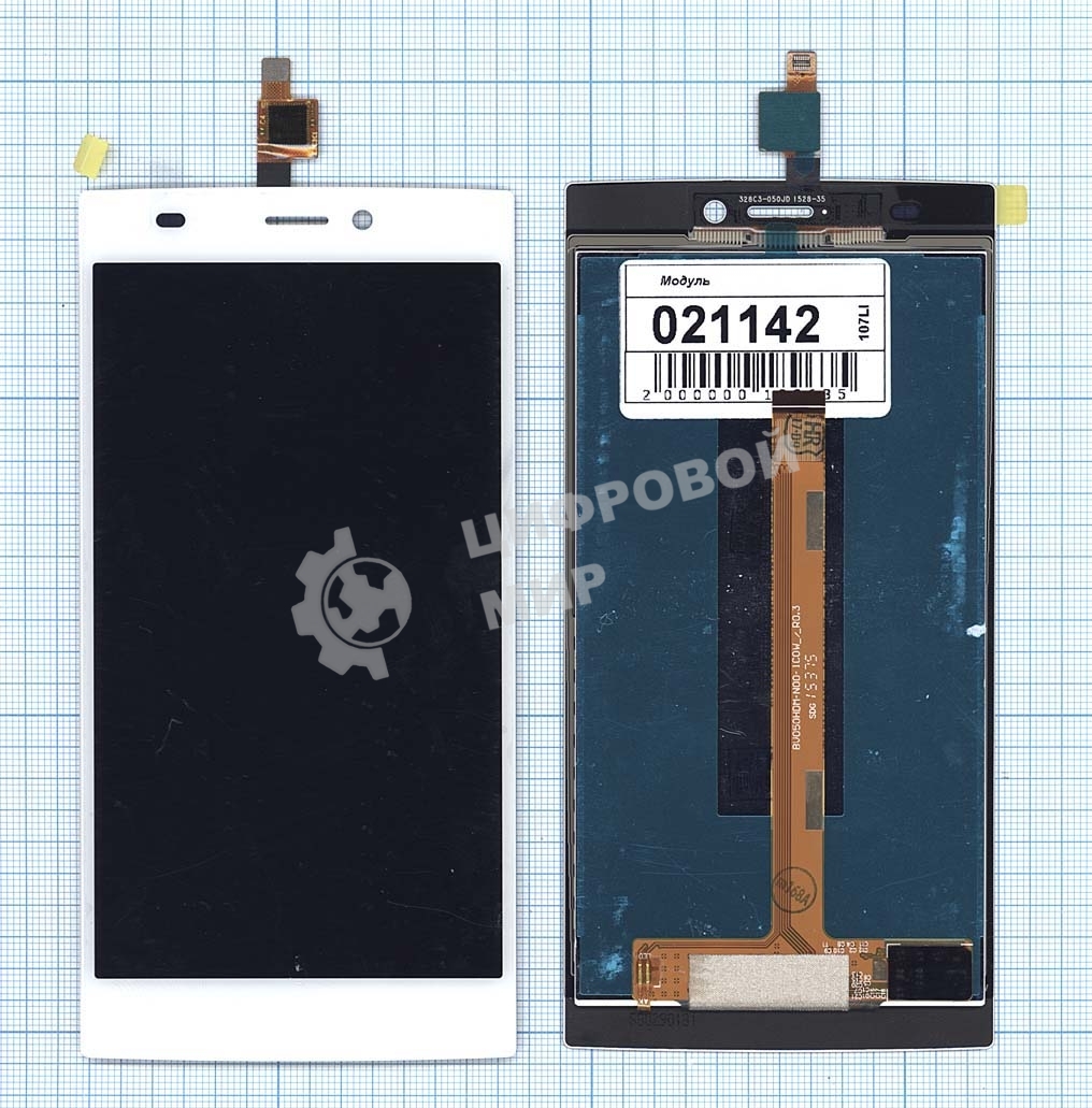 Дисплей для Micromax Canvas Nitro 2 E311 белый