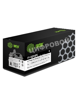 Картридж лазерный Cactus CS-C055HBK черный (7600 стр.) для Canon LBP663Cdw/LBP664Cx/MF746Cx/MF742Cdw/MF744Cdw