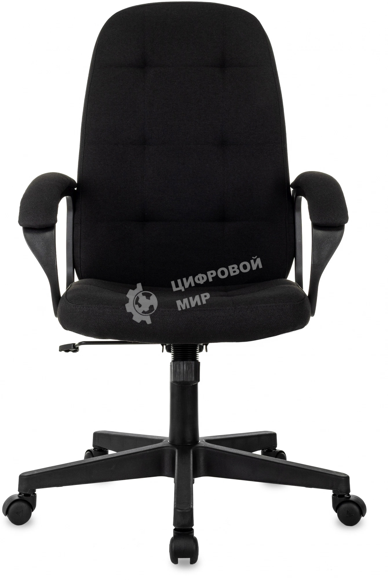 Кресло руководителя Бюрократ CH 002 Fabric 3C11 черный, крестов. пластик