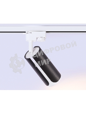 Трековый однофазный светильник Ambrella light GL5155 BK/WH черный/белый GU10 D58*130