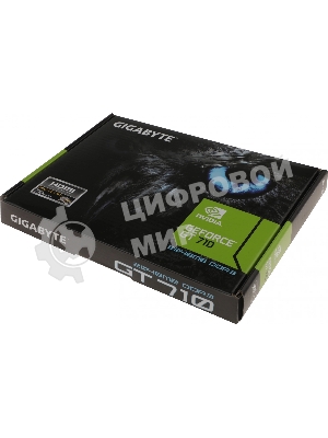Видеокарта Gigabyte GeForce GT 710 v2.0, 2 GB GDDR3, 64 bit, HDMI, DVI-D, VGA, GPU 954 MHz