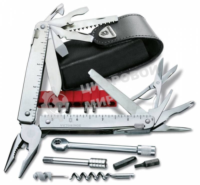Мультитул Victorinox SwissTool X Plus Ratchet (3.0339.L) 115мм 40функций серебристый карт.коробка