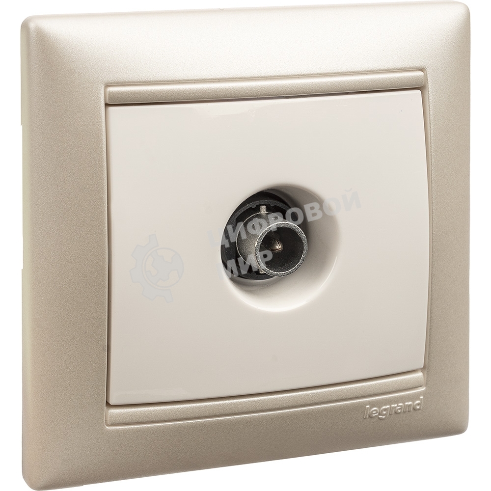 Розетка телевизионная TV Valena звезда 1,5Дб 2400МГц (белая)