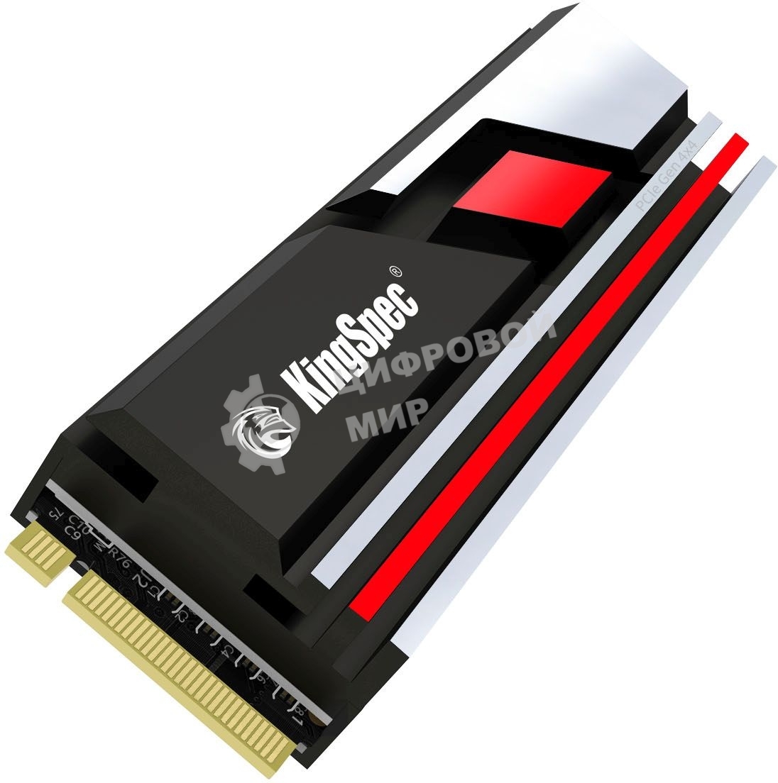 Накопитель SSD KingSpec XG7000 XG7000-1Tb PRO, 1Tb, PCIe 4.0 x4, M.2 2280, NVMe, R/W 7400/6600, с радиатором