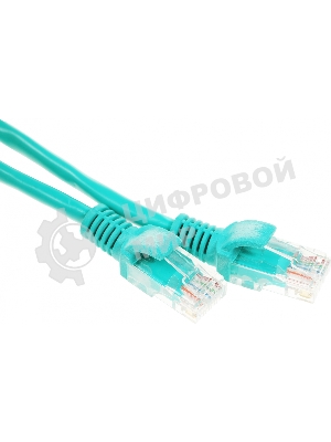 Патч-корд UTP Cablexpert cat.5e 0.25м, литой, многожильный, зеленый