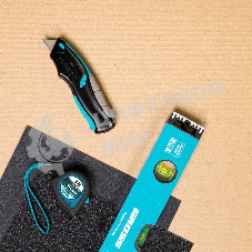 Нож Gross ремонтно-монтажный, трехкомп. рук-ка, авто выброс/возврат лезвия пистол типа,170мм, 5 з.л