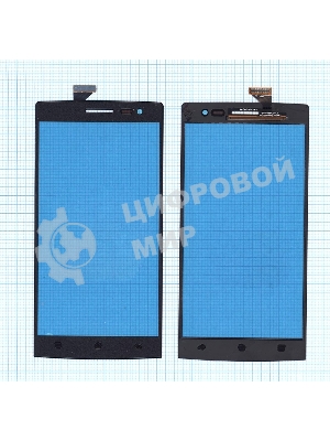 Сенсорное стекло (тачскрин) для OPPO Find 7/Find 7a, черное