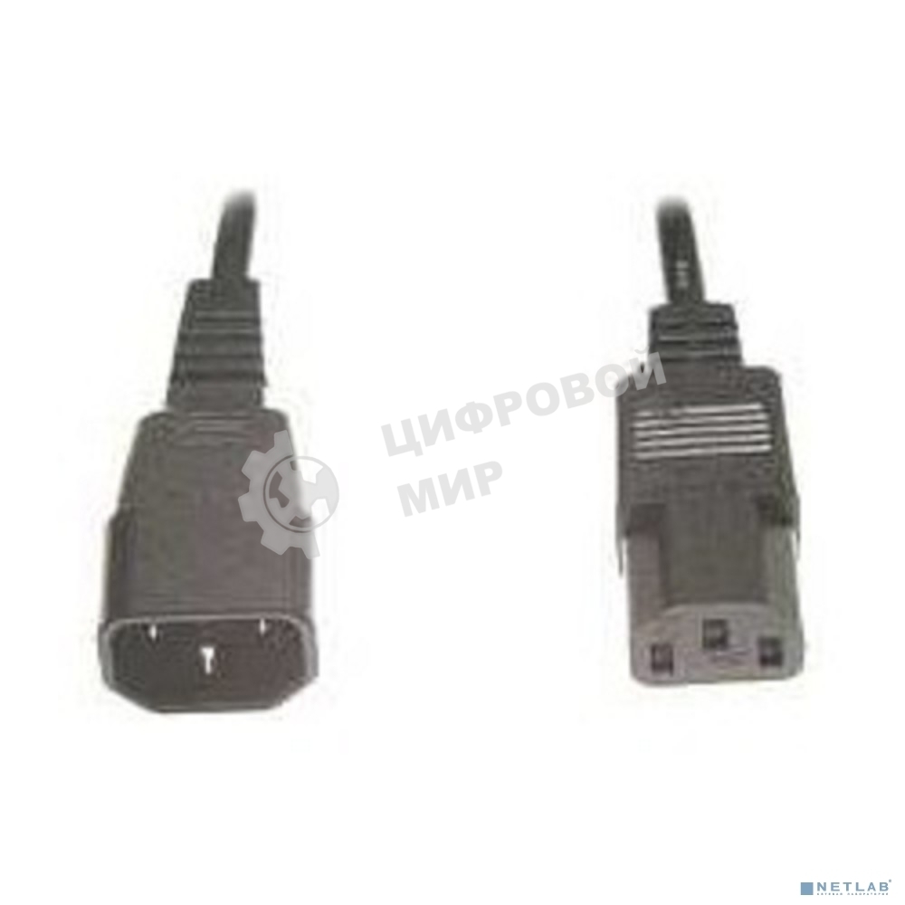 Кабель питания сист.блок-монитор Gembird 3.0м, черный, с зазем., пакет