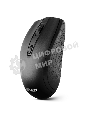 Мышь беспроводная SVEN RX-220W черный, 1600 dpi, радиоканал, USB, кнопки - 4