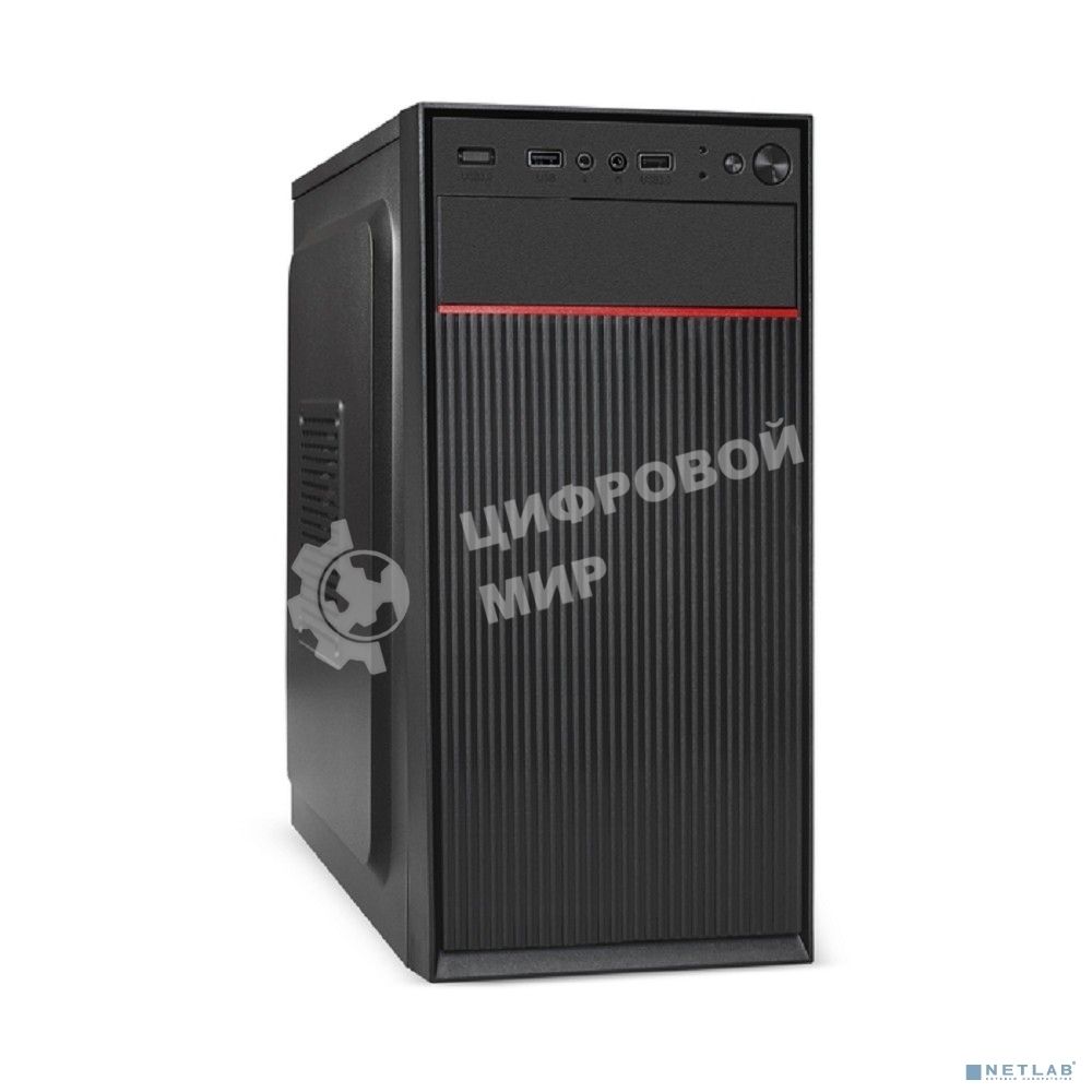 Компьютерный корпус Minitower ExeGate BAA-113-AAA400 (mATX, БП AAA400 с вент. 8см, 2*USB, аудио, черный)