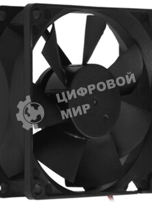 Вентилятор для корпуса Gembird FANCASE/BALL черный, 80 мм, 2600 об/мин, 27 дБ, 3 pin
