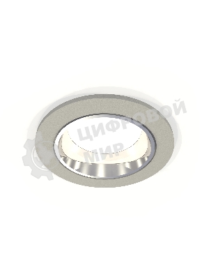 Комплект встраиваемого светильника Ambrella light XC6514003 SGR/PSL серый песок/серебро полированное MR16 GU5.3 (C6514, N6112)