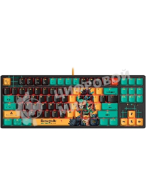 Клавиатура A4Tech Bloody AT87 Renegade проводная USB черный/зеленый