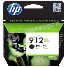 Картридж струйный HP 912 3YL84AE черный (825стр.) для HP OfficeJet 801x/802x