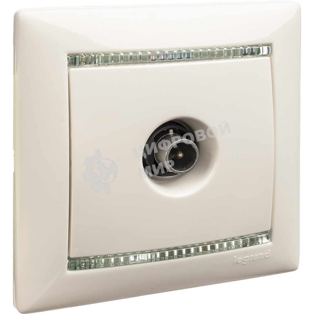 Розетка телевизионная TV Valena звезда 1,5Дб 2400МГц (белая)