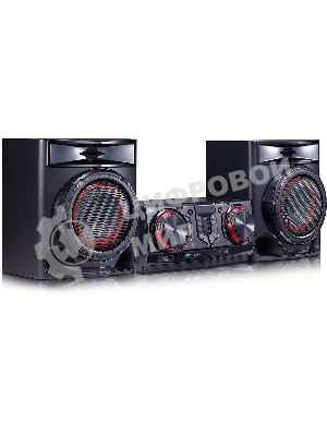 Мини-аудиосистема LG CJ44 черный 480Вт FM USB BT