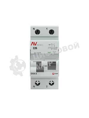 Выключатель автоматический дифференциального тока Averes DVA-6 Диф. Автомат (C) 1P+N 25А/30мА тип АС 6кА
