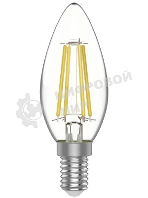 Лампа светодиодная Gauss Basic 1031115 4.5Вт цок.: E14 свеча 220B 2700K св. свеч. бел. теп. (упак.: 10 шт)