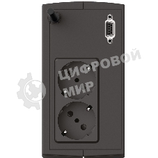 Источник бесперебойного питания Сайбер Электро СТАРТ ПЛЮС-700ВА-ЕВРО Линейно-интерактивный 700ВА/360Вт RS-232(2 EURO) (12В/5А·ч)