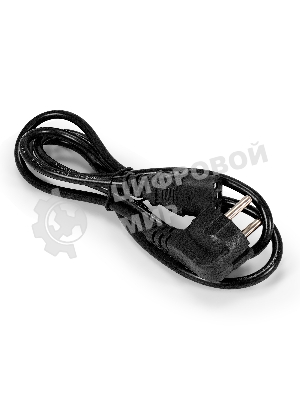 Кабель питания ExeGate Power PC-1,5P (Евровилка угловая Schuko->C13, VDE-250V-3*0.75мм2, медь, черный, 10A, 1.5м)