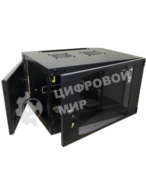 Шкаф коммутационный Lanmaster Next (TWT-CBWNM-18U-6X6-BK) 18U 550x600 мм пер. дв. металл 60 кг черный