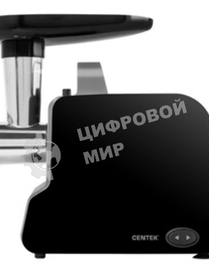 Мясорубка электрическая Centek CT-1603 черный, 2000 Вт, 2.0 кг/мин, реверс, защита от перегрузки, насадки - 4