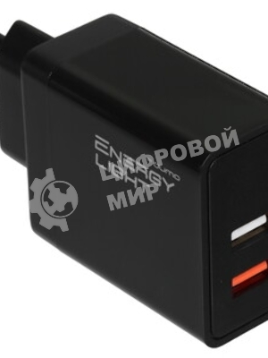 Автомобильное зарядное устройство Qumo Energy light (Charger 0034), 2USB, 2А, черный